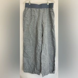 NWOT Lands End Pull On Linen Pants Mid Rise